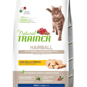 NATURAL TRAINER | HAIRBALL | POLLO FRESCO E MIX DI FIBRE | GATTO ADULTO