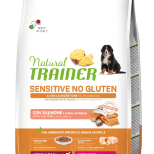 NATURAL TRAINER SENSITIVE gluten free | SALMONE | PUPPY&JUNIOR Medio/Maxi