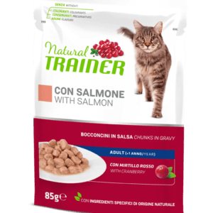 NATURAL TRAINER | SALMONE | BOCCONCINI IN SALSA GR.85 | GATTO ADULTO