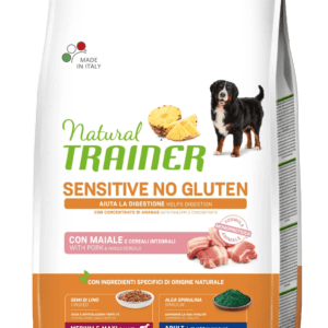 NATURAL TRAINER SENSITIVE gluten free | MAIALE | ADULT Medio/Maxi