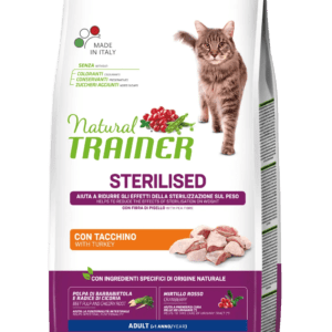 NATURAL TRAINER | GATTO ADULTO | STERILISED | TACCHINO
