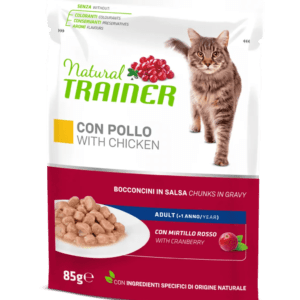 NATURAL TRAINER | POLLO | BOCCONCINI IN SALSA GR.85 | GATTO ADULTO