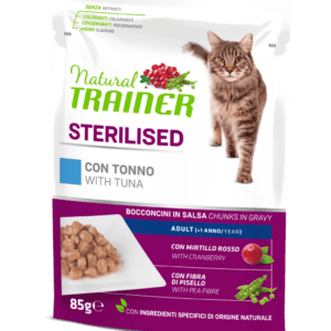 NATURAL TRAINER | STERILISED TONNO | GATTO ADULTO | BUSTA GR.85