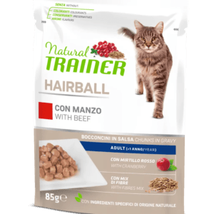 NATURAL TRAINER | HAIRBALL MANZO | GATTO ADULTO | BUSTA GR.85