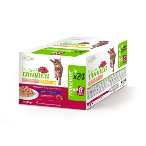 NATURAL TRAINER CAT | MULTIPACK 24X85GR | SALMONE E POLLO