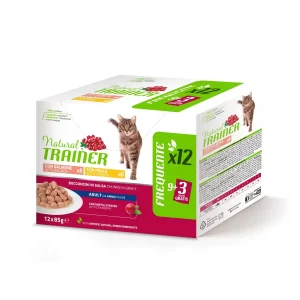 NATURAL TRAINER CAT | MULTIPACK 12X85GR | SALMONE E POLLO