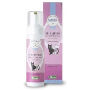 DERBE | NATURAL DERMA PET | SHAMPOO SECCO MOUSSE DELICATO | GATTI E RODATORI ML.150