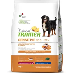 NATURAL TRAINER SENSITIVE gluten free | SALMONE | ADULT Medio/Maxi