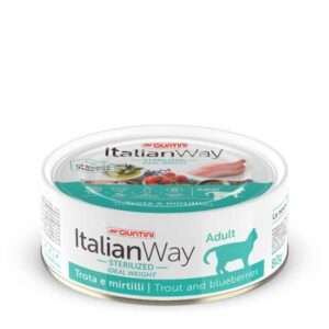 ITALIAN WAY CAT Sterilized - Ideal Weight | TROTA E MIRTILLI | UMIDO GR.80