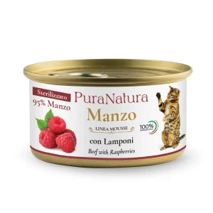 PURA NATURA | MOUSSE STERILIZZATO MANZO E LAMPONI